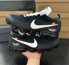 Men's Shoes Nike OFF-WHITE Air Vapormax Flyknit 2 Black Shoes AA3831-001 picture