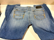 Ariat M7 Men’s Slim Fit Straight Leg Blue Denim Jeans 34/30 5-Pocket Mid Rise picture