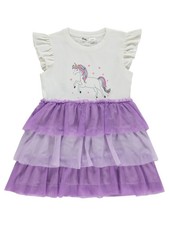 K26Y580-1 MyCozyKids Girls Unicorn Print 2-5 Years Dress picture