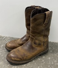 Justin Original Work Boots Mens SE4960 8.5 D Drywall Waterproof Leather Pull On picture