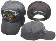 Conch Republic Key West Dark Grey Washed Embroidered Baseball Hat Cap (RUF) picture