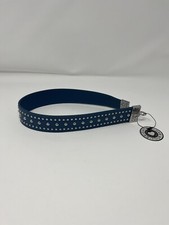 Brighton Your Bag Rockstar Strap Nailhead Lagoon Blue Studded Leather NWT HTF picture