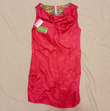 Reversible Pink And Multi Colored Silk Lily Pulitzer Shift Dress picture
