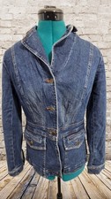 Ann Taylor LOFT Women's Blue Stretch Denim Jacket - 6P picture