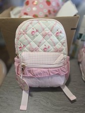 Rare Danbar Global Bow Backpack Kids Pink White Nwt picture