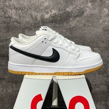 Free Shipping Nike SB Dunk Low White Gum Bottom Skate Shoes Man`s side 7-11 picture