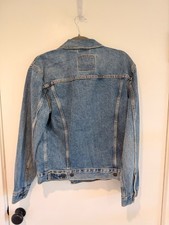 Levi's Outside Lands Denim Trucker Jacket Golden Gate Park Patch Women's S NWT picture