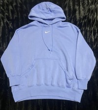 Nike Men's Light Blue Center Swoosh Pullover Hoodie Sweatshirt Size XL picture