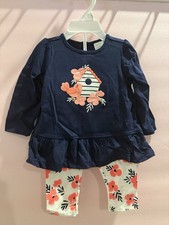 Gymboree 6-12 Month Baby Girl Leggings And Tee Shirt Fall NWT picture