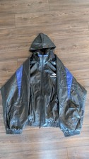 BALENCIAGA 3B Leather Track Jacket, Size Large (oversized fit) picture