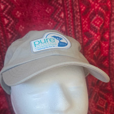 American Dry Goods Beige Cotton Twill Baseball Cap, Adjustable, One Size picture