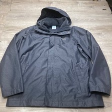 Columbia 3in1 Jacket Mens XL Gray Omni-Tech Waterproof Sparks Fleece Liner picture