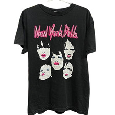 Vtg New York Dolls Band Black ColorAll Size To 5XL  Shirt Adults picture