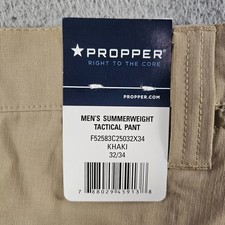 NEW Propper Tactical Cargo Utility Pants Men 32 x 34 Khaki Lightweight USF50 picture
