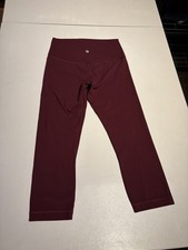 Lululemon Pants 6 Align Garnet Red High Rise Leggings Gym Yoga 21.5” Inseam picture