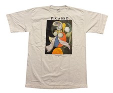 Vintage 1995 Fine Art Fashions Pablo Picasso Woman With Flower T Shirt Size XL picture