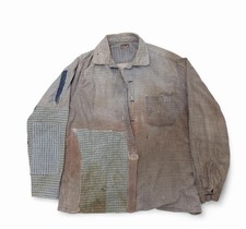 McGregor 1950s Super Distressed Repaired Patchwork Shirt Large picture