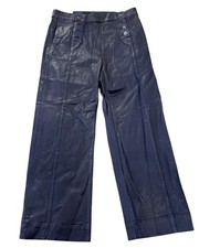 NEW Joe's Jeans Womens The Savannah Wide Leg Coated Crop Jeans Blue Size 32 NWT picture