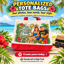 Personalized Custom Tote Bag – Add Your Photo, Name, Text or Design picture