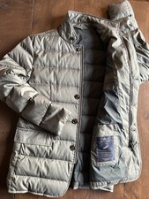 *Stunning* Hackett London Down Blazer Gray Insulated Padded Jacket Field Puffer picture