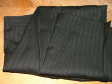 NEW WT AXCESS CLAIBORNE DRESS PANTS SIZE 36 X 30 WOOL BLACK GRAY STRIPED #190 picture