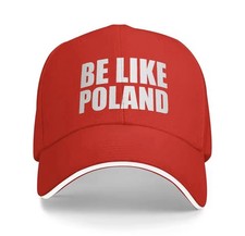 Be Like Poland Hat Red Adjustable Size picture