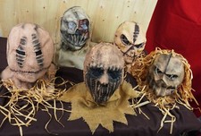 Halloween Scarecrow Mask Costume Latex Realistic Mask Scary Adult Men's picture