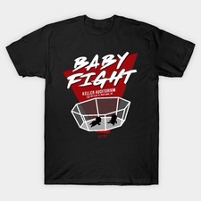 Baby Fight Funny Meme Retro Cotton Graphic T-shirt picture