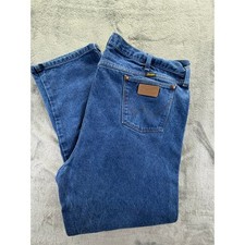 Wrangler 13MWZXS Cowboy Cut Original Fit Jeans 50x32 Blue Denim Straight Leg picture