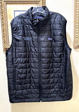 PATAGONIA Size XL True Detective Season 2 TV Memorabilia Black Puffer Vest picture