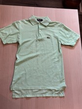 IZOD Lacoste Green Solid Polo Shirt Crocodile Logo Short Sleeve picture