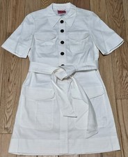 Kate Spade New York Women's White Utility Shirt Midi Button Dress picture