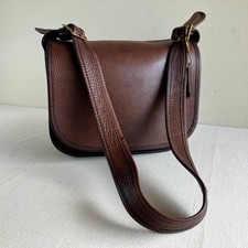 Vintage Coach NYC Classic Shoulder Bag 9170 Mahogany Brown Leather Crossbody 80s picture