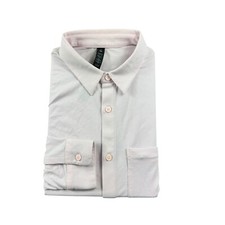 Lululemon Light Pink Performance Long Sleeve Button Front Shirt Mens Small picture