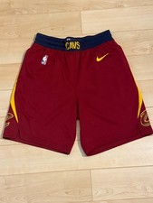 Nike Cleveland Cavaliers Maroon and Yellow Basketball Shorts picture