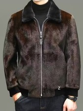 2026 Men's Winter Jacket Fur Coat Plus Size BIG 6XL Brown picture