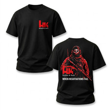 When Negotiations Fail T Shirt HK Operator 2A Shooting Range Graphic Tee picture