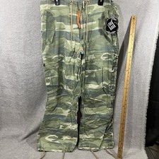 Harajuku Lovers Camo Pants Wide Leg Baggy Cargo Trousers Medium 38x30 NWT picture