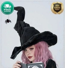 Black Witch Hat with Spider, Halloween Witches Same Day 🚛✅ picture
