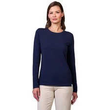 Coolibar Morada Everyday Long Sleeve T-Shirt Navy Blue UPF 50+ Womens XL NWT picture