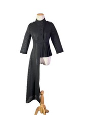 John Paul Ataker Size 36 (US 2) Asymmetrical Jacket Coat Sheer *Missing Button picture