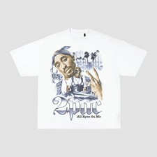 2Pac All Eyez On Me Graphic T-Shirt West Coast Rap Streetwear Tee picture