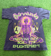 Hellstar Men’s L Black Yoga Enlightenment Double-Sided Graphic Crew Neck Tee NWT picture