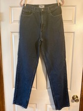 Vintage LL Bean Classic Fit Jeans Womens 12 Tall Dark Wash Straight Leg picture