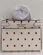 Kate Spade Staci Small Ladybug Satchel Cream Multi KB438 NWT Strap picture