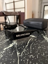 NWT Balenciaga BB0258S 007 Black Black Gray Sunnies $535 Retail picture