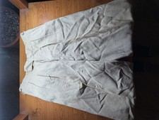 Steegan 1950s Moygashel Linen Trousers Tailored 30x32 Mid century Vintage RARE picture