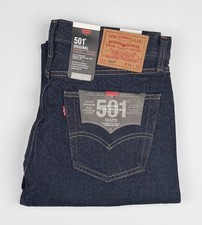 Levi's Premium 501 Original STRAIGHT LEG Jeans Men 34x32- Blue 00501-0101 NWT picture