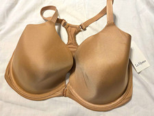 NWT Le Mystère Sheer Illusion Front Close Racerback Underwire Bra 36G 6684 picture