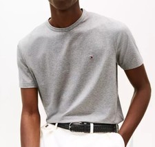 Tommy Hilfiger Mens Small Tshirts Core Flag Crew-neck Gray Heathered New W Tags picture